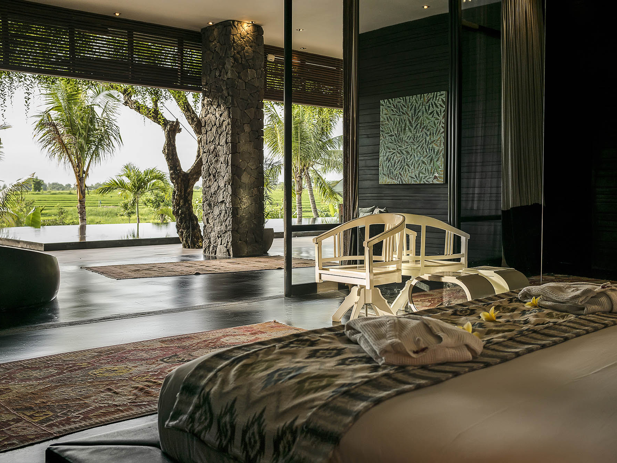 Villa Mana - Master bedroom outlook - Villa Mana, Canggu, Bali